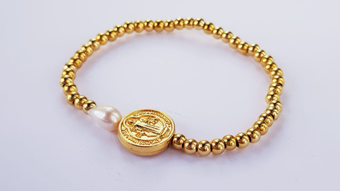 San Benito Golden Beads Bracelet